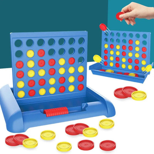 1 Set Connect 4 In A Line Board Game Classic Puzzle Toys Family Party Sports Entertainment Toys Children Early Educational Gifts - PlusoneToys