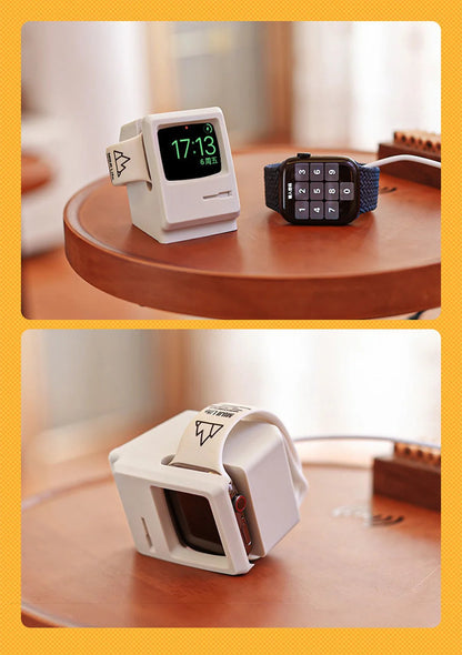 The Vintage Macintosh Style Apple Watch stand