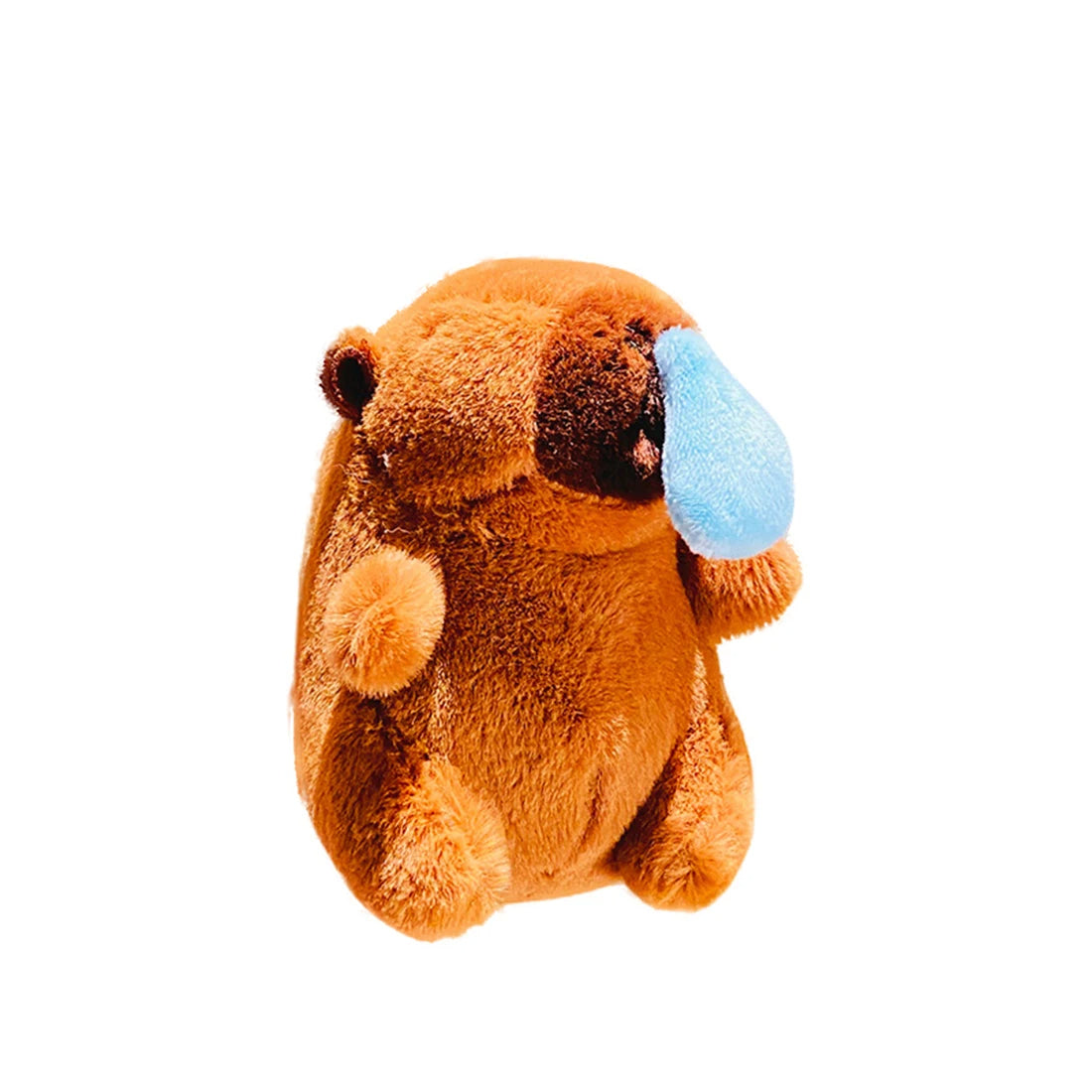 Kawaii Capibara Plush Doll Capybara Anime Bag Pendant Keychain Soft Stuffed Toys Kids Girls Birthday Gift Cute Cartoon Stickers