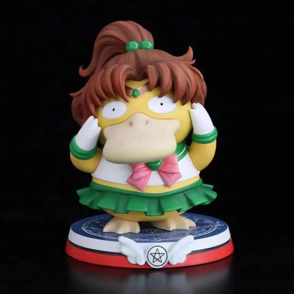 13cm Pokemon Psyduck X Kino Makoto Figure Action Anime Figurine Statue Toy Gift - PlusoneToys