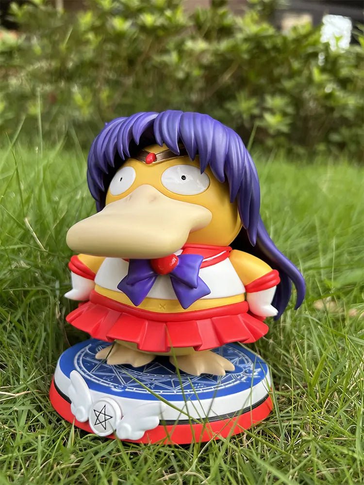 13cm Pokemon Psyduck X Sailor Mars Figure Action Anime Figurine Statue Toy Gift - PlusoneToys