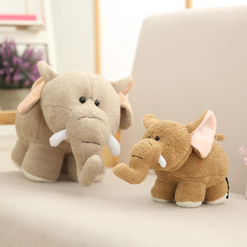 18cm Plush Hippo Toy Cute Big Ear Elephant Doll Toys for Boys Lifelike Stuffed Animals Home Desk Decor Birthday Gift for Girls - PlusoneToys