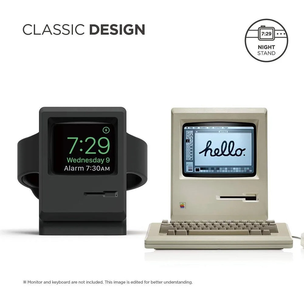 The Vintage Macintosh Style Apple Watch stand