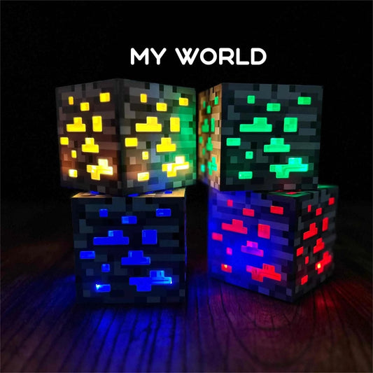 2 Pieces Touch Clap Ore Lamps Rechargeable Surround Model Toys Light Up My World 3 Levels of Lights and Vibrant Colours Gifts - PlusoneToys