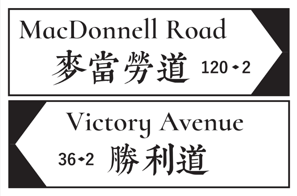 Metal Sign Custom-Hong Kong Road Sign