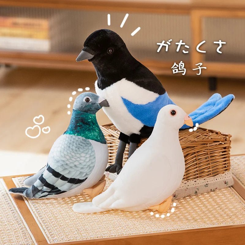 20cm Simulated birds peace pigeons Magpie Room decorations Gifts for family and friends Party Birthday party gifts - PlusoneToys