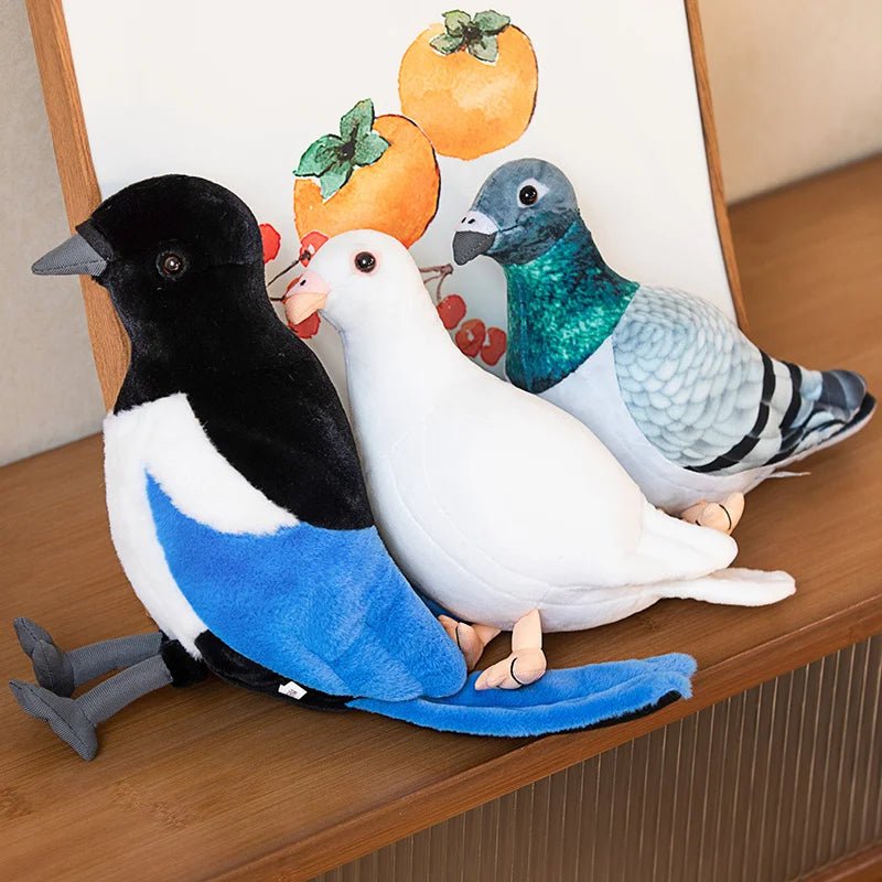 20cm Simulated birds peace pigeons Magpie Room decorations Gifts for family and friends Party Birthday party gifts - PlusoneToys