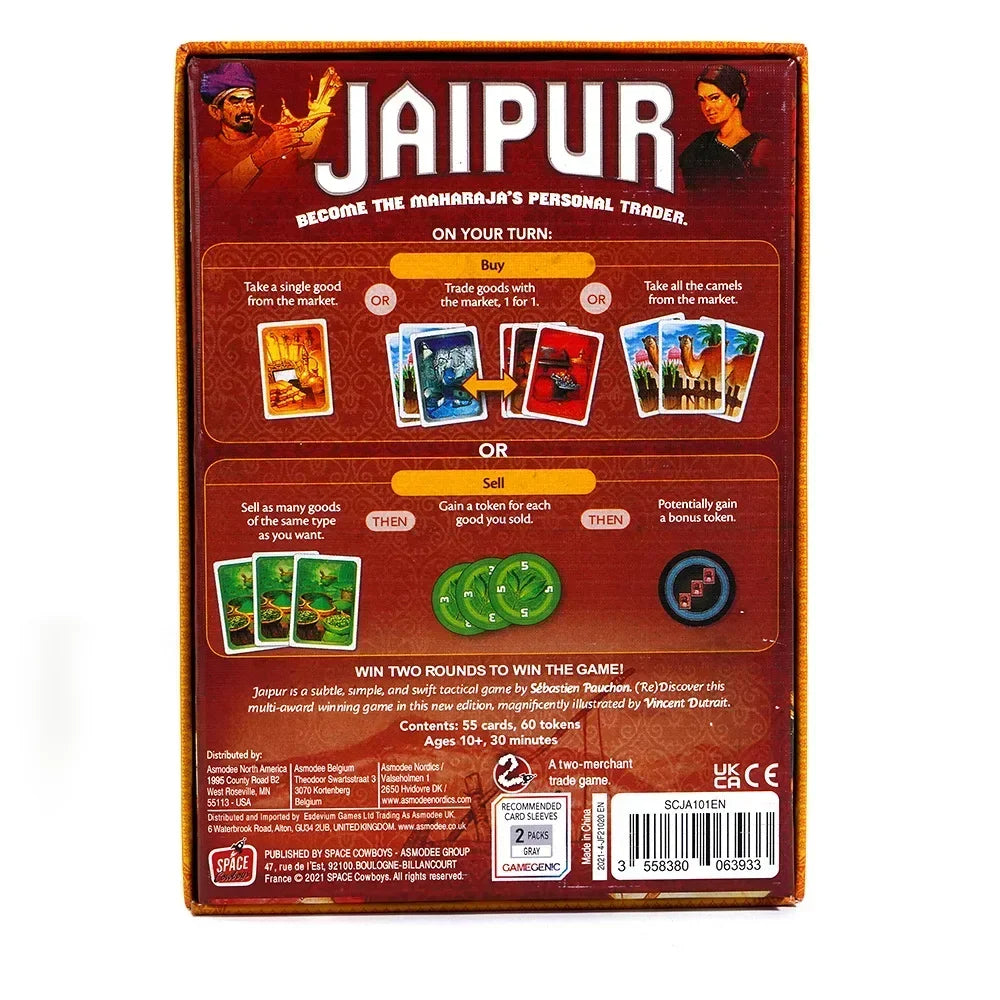 Jaipur |  Board Game Strategy Game for Adults and Kids Trading Fun Tactical Game Card Game Trading Game