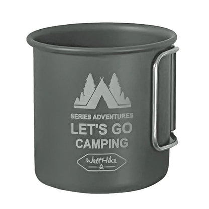 300ML Camping Mug Aluminium Alloy Folding Cup Nature Hike Mug Ultra - Light Camping Travel Water Cup Outdoor Camping Cookware - PlusoneToys