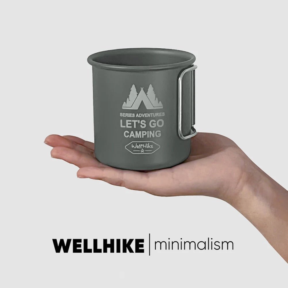 300ML Camping Mug Aluminium Alloy Folding Cup Nature Hike Mug Ultra - Light Camping Travel Water Cup Outdoor Camping Cookware - PlusoneToys