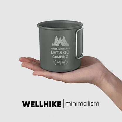 300ML Camping Mug Aluminium Alloy Folding Cup Nature Hike Mug Ultra - Light Camping Travel Water Cup Outdoor Camping Cookware - PlusoneToys