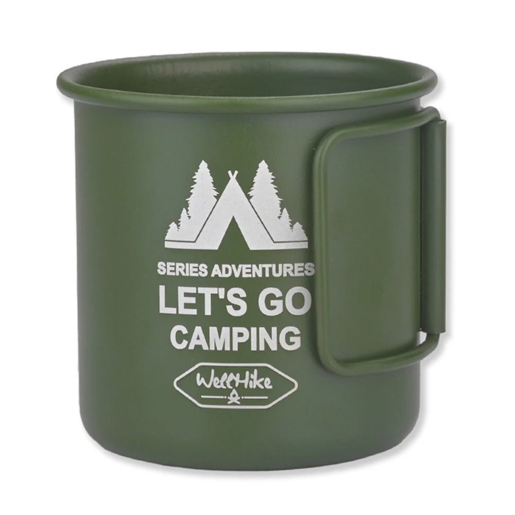 300ML Camping Mug Aluminium Alloy Folding Cup Nature Hike Mug Ultra - Light Camping Travel Water Cup Outdoor Camping Cookware - PlusoneToys