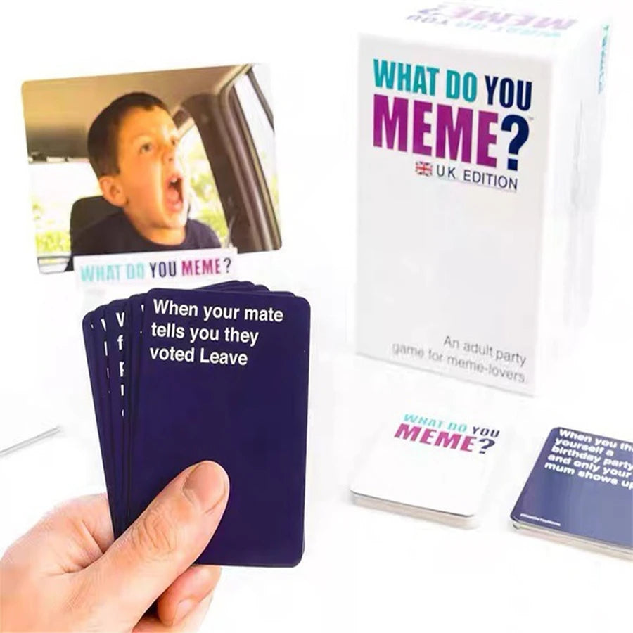 What DO YOU MEME board game card, suitable for gatherings, Christmas parties, drinking games and entertainment