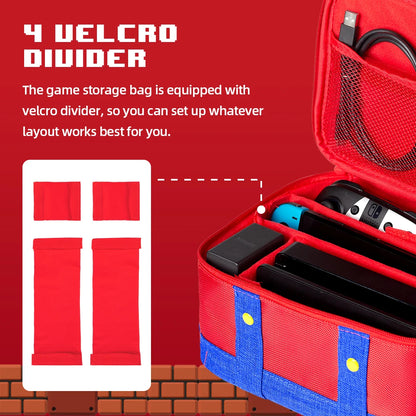 Large Carrying Protective Case for  Switch OLED Console Pro Controller Travel Storage Bag Case For Switch Accessories