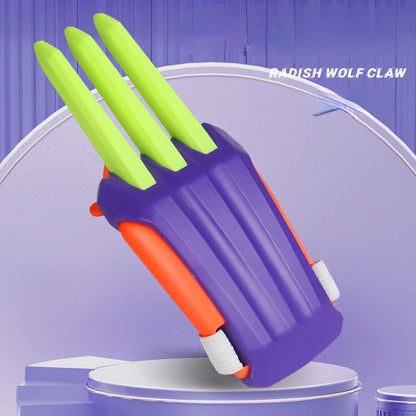 WEPICK Wolverine Radish Claw Knife Creative Students Decompress Children To Vent Retractable Radish King Kong Novelty Claw Toys