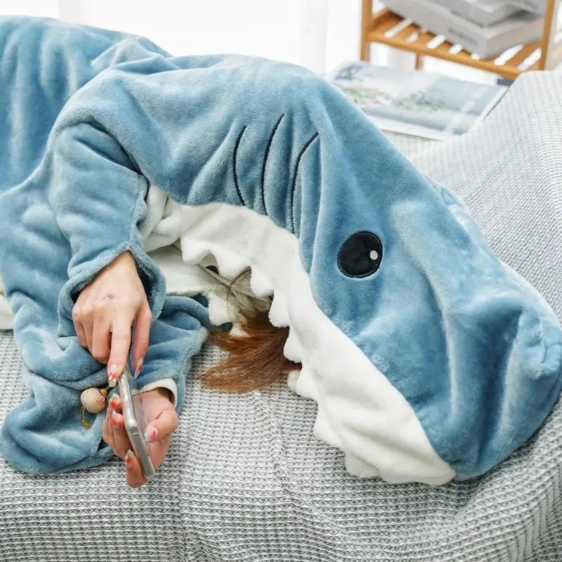 Wearable Shark Sleeping Blanket