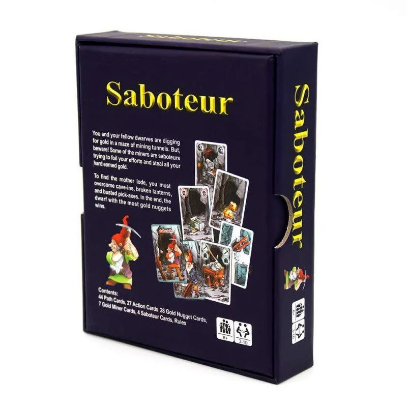 Saboteur Board Game Cards Table Games Funny Board Card Games for Families Party Dwarf Gold Mine Digging Miner Board Game