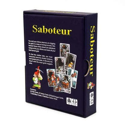 Saboteur Board Game Cards Table Games Funny Board Card Games for Families Party Dwarf Gold Mine Digging Miner Board Game