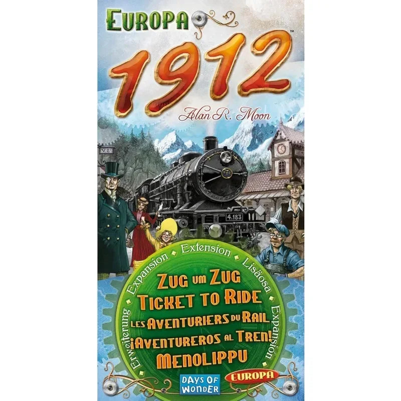 Ticket To Ride Europa 1912 Board Game EXPANSION Train Route-Building Strategy Game Party Play Cards Game Plot Board Game