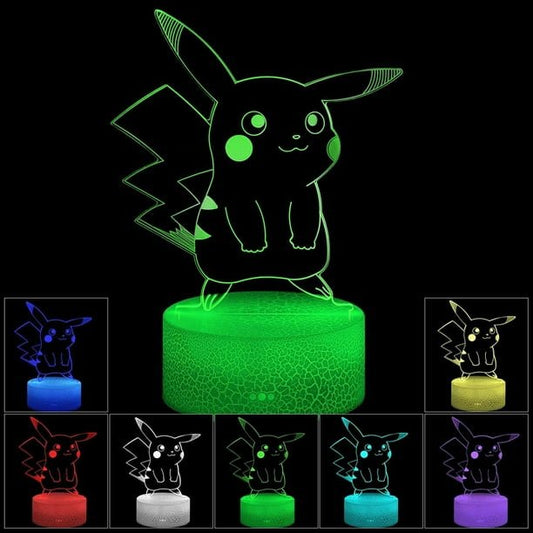 3D Illusion LED Night Light,7 Colors Gradual Changing Touch Switch USB Table Lamp for Holiday Gifts or Home Decorations(3D Animal) - PlusoneToys