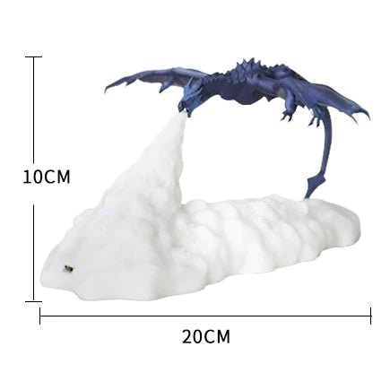 3D Print Dragon Lamp Bedroom Night Light Teenager Room Decoration Rechargeable LED Lights Indoor Desk Lamp Holiday Birthday Gift - PlusoneToys