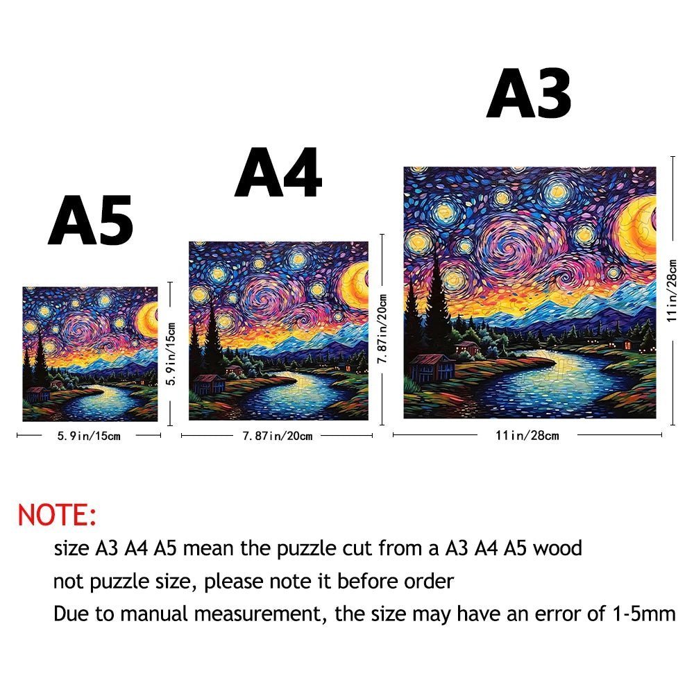 3D Wooden Puzzle Starry Space Adult Gift Puzzle Puzzle puzzle Art Decoration Wall Decoration Gift Children's Intelligence - PlusoneToys