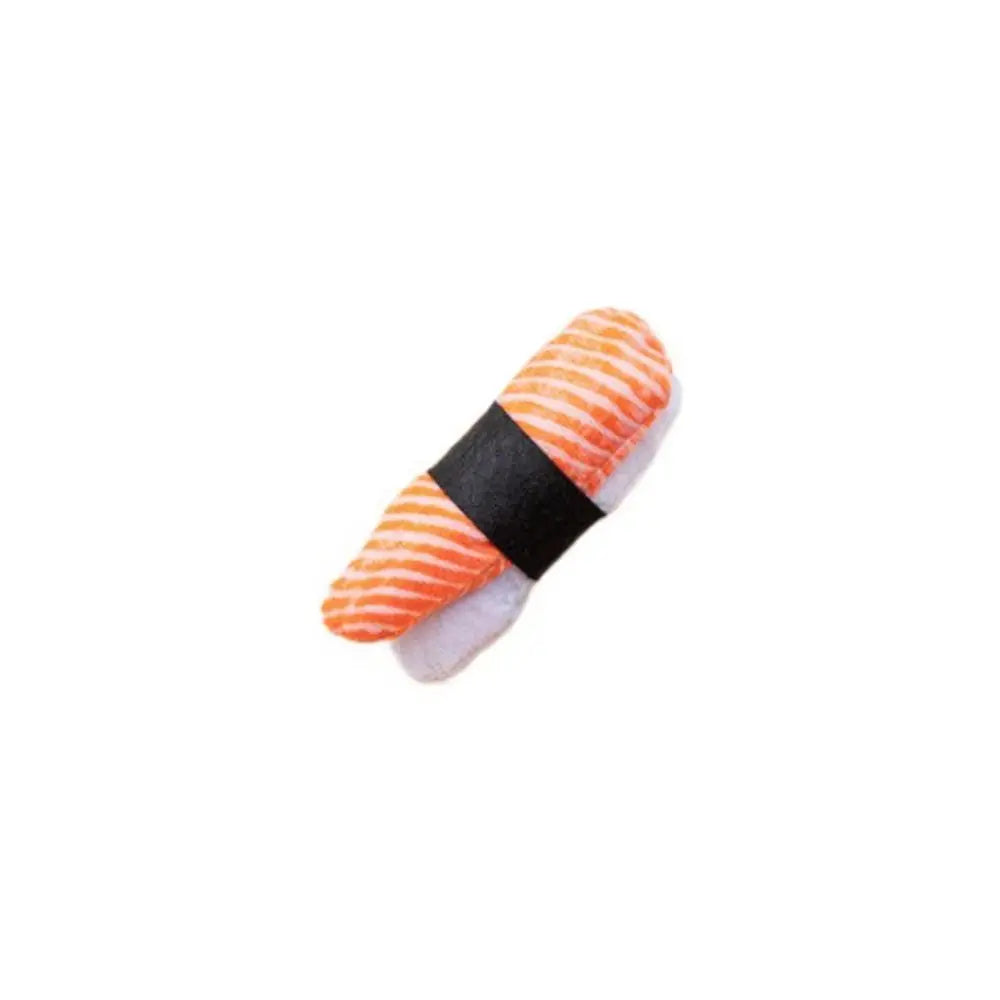 Simulation Catnip Toy Sushi Shape Cat Molar Toy Cute Kitten Interactive Toy for For Pet Teeth Grinding Relieve Boredom