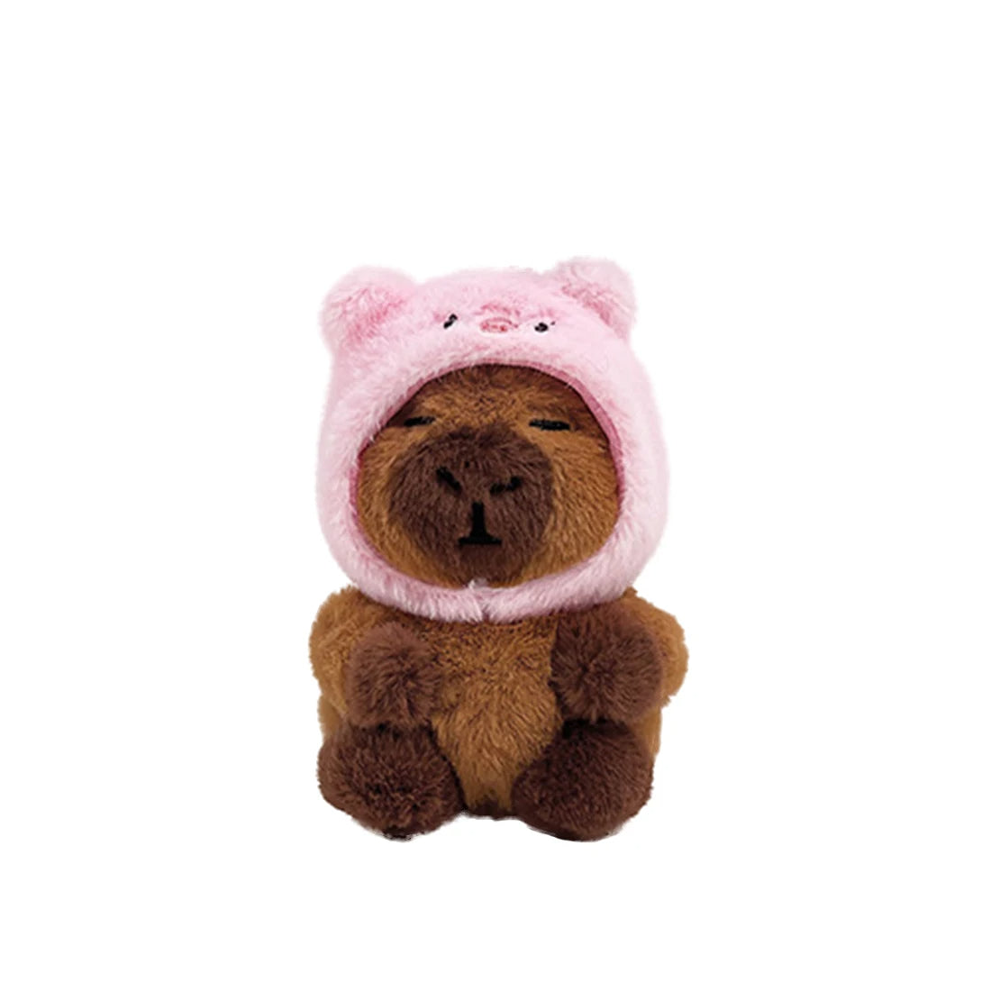 Kawaii Capibara Plush Doll Capybara Anime Bag Pendant Keychain Soft Stuffed Toys Kids Girls Birthday Gift Cute Cartoon Stickers