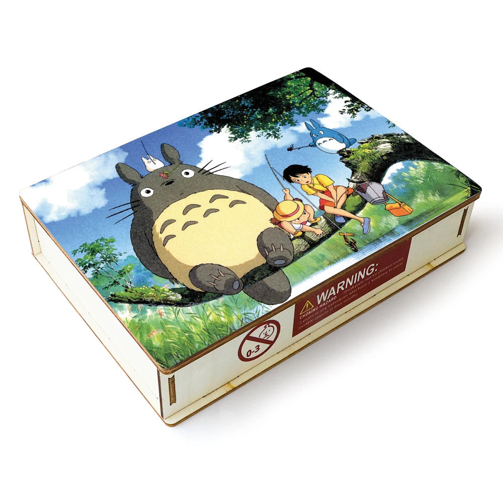 Dragon Ball Wooden Cartoon puzzles children's Anime toy puzzle birthday gift Totoro Jigsaw Adults Decompression Toys