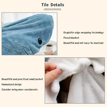 Wearable Shark Sleeping Blanket