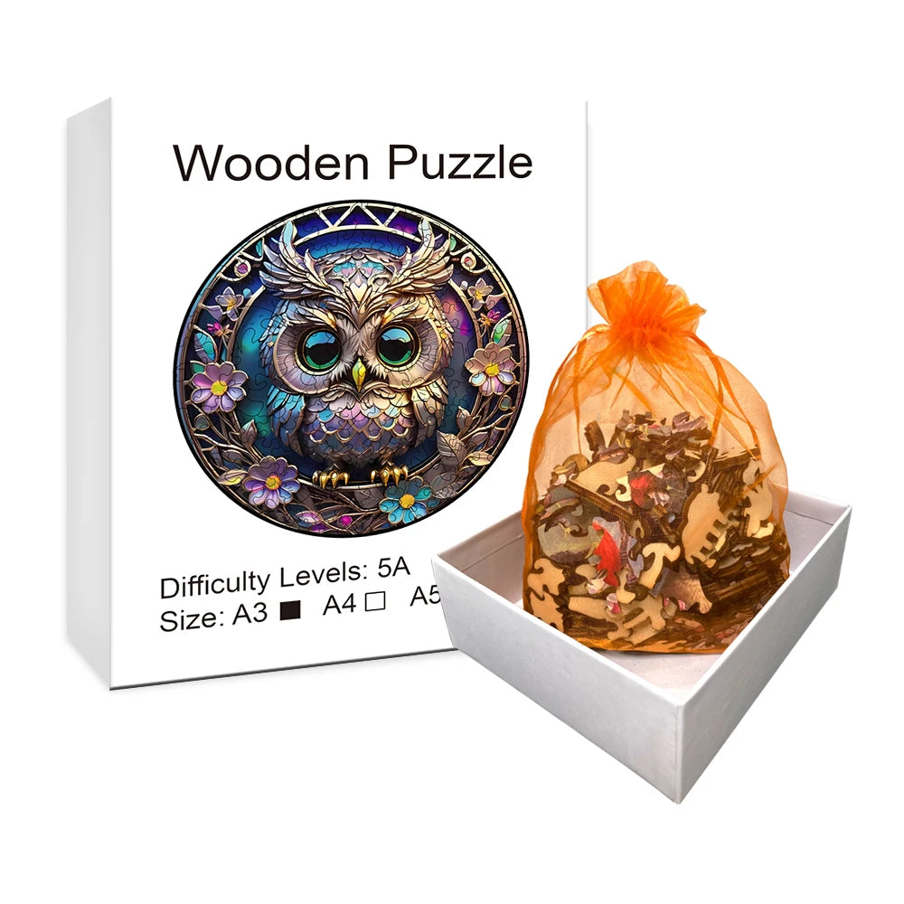 Window Owl, Various Special-shaped Wooden Puzzles, Creative Creative Gifts For Senior Players, Birthday Gifts For Boys And Girls