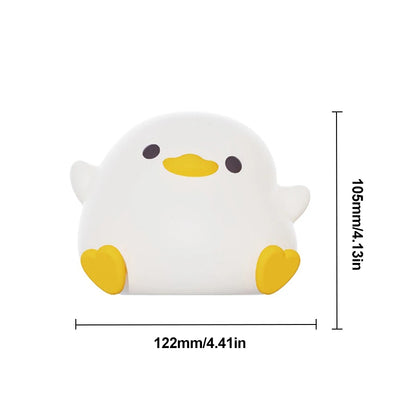 LED Night light for children duck Cartoon animals Silicone lamp Touch Sensor Timing USB Rechargeable for bedroom Bedside gifts