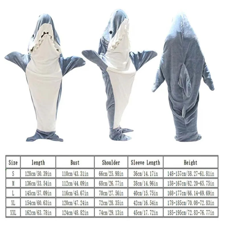 Wearable Shark Sleeping Blanket