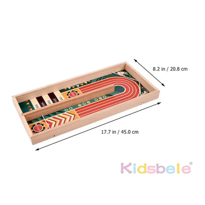 Wooden Board Game Set Toy Disc Mind Battle Game Shuffleboard Curling Game Ideal For Adult And Family Entertainment Kids Gifts