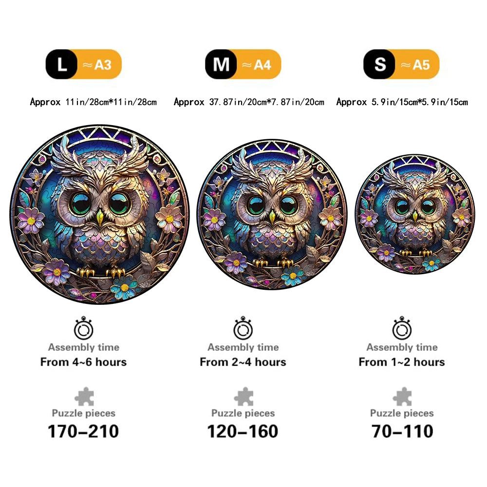 Window Owl, Various Special-shaped Wooden Puzzles, Creative Creative Gifts For Senior Players, Birthday Gifts For Boys And Girls