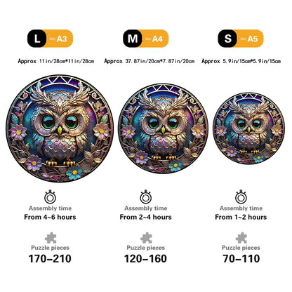 Window Owl, Various Special-shaped Wooden Puzzles, Creative Creative Gifts For Senior Players, Birthday Gifts For Boys And Girls