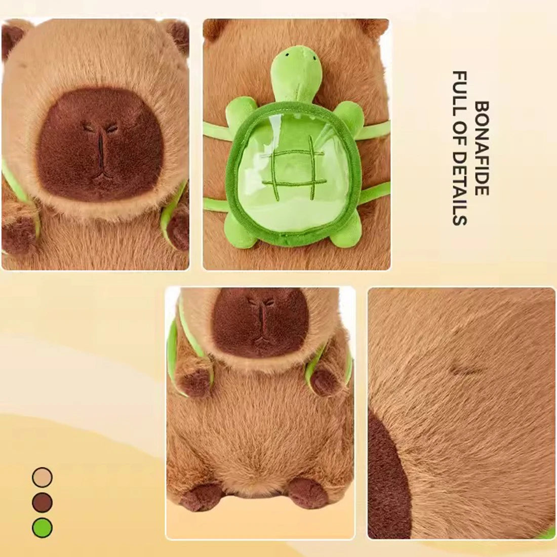 Kawaii Capibara Plush Doll Capybara Anime Bag Pendant Keychain Soft Stuffed Toys Kids Girls Birthday Gift Cute Cartoon Stickers