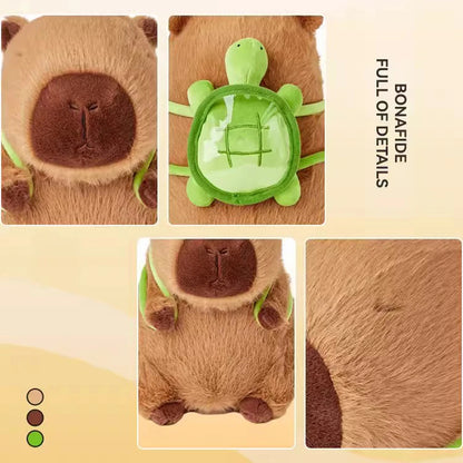 Kawaii Capibara Plush Doll Capybara Anime Bag Pendant Keychain Soft Stuffed Toys Kids Girls Birthday Gift Cute Cartoon Stickers