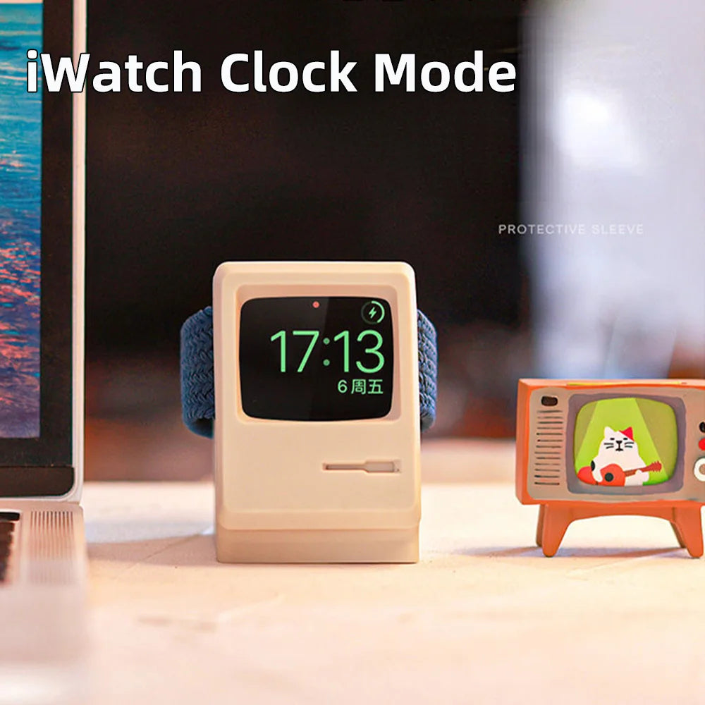 The Vintage Macintosh Style Apple Watch stand