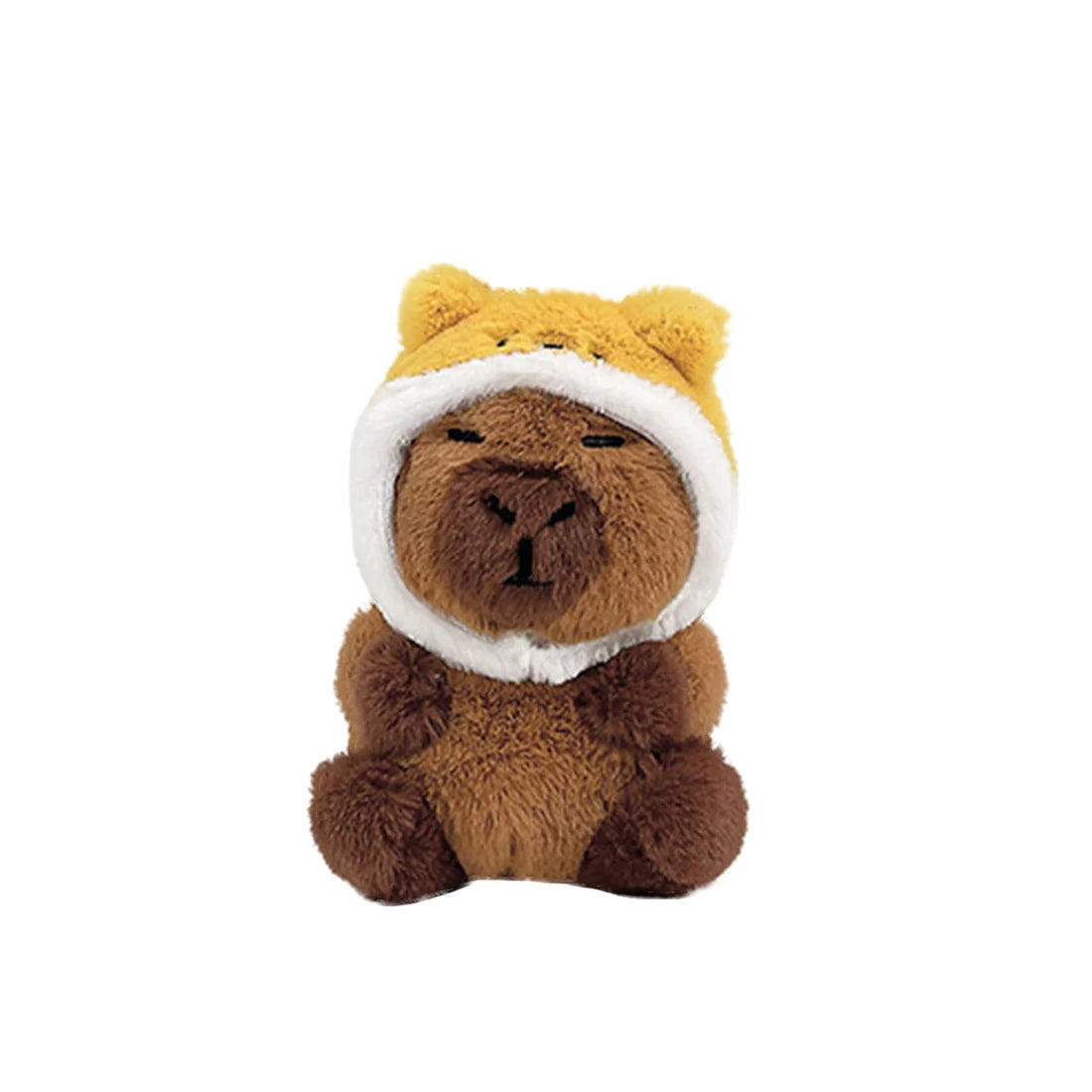 Kawaii Capibara Plush Doll Capybara Anime Bag Pendant Keychain Soft Stuffed Toys Kids Girls Birthday Gift Cute Cartoon Stickers