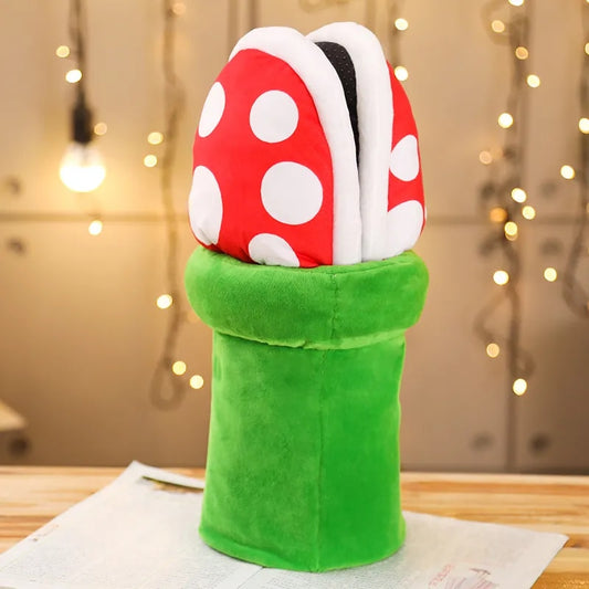 Mushroom Home Slippers Plush Piranha Plant Plush Toys for Kids