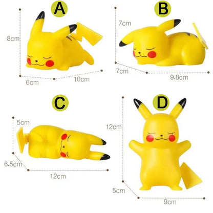 Pokemon Pikachu Night Light Glowing Children Toy Pokemon Pikachu Cute Bedside Lamp Children's Birthday Christmas Present