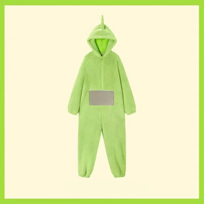 Unisex Party Wear Eletubbies Costumes Soft Long Sleeves Piece Pajamas Costume Home Clothes Cosplay Adult for Home Clothes