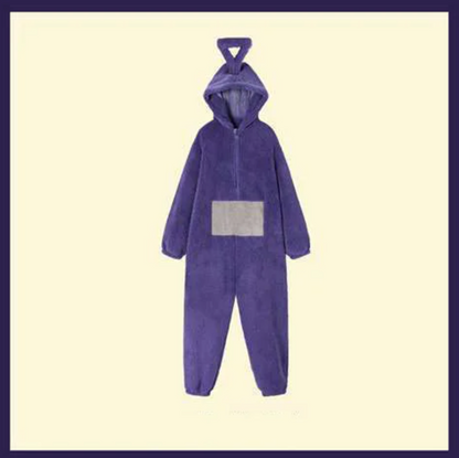 Unisex Party Wear Eletubbies Costumes Soft Long Sleeves Piece Pajamas Costume Home Clothes Cosplay Adult for Home Clothes