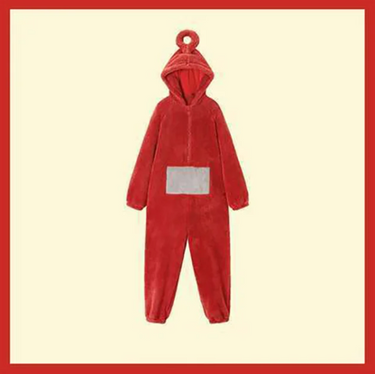 Unisex Party Wear Eletubbies Costumes Soft Long Sleeves Piece Pajamas Costume Home Clothes Cosplay Adult for Home Clothes