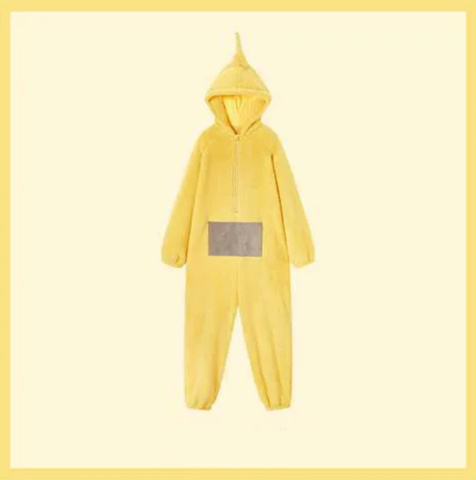 Unisex Party Wear Eletubbies Costumes Soft Long Sleeves Piece Pajamas Costume Home Clothes Cosplay Adult for Home Clothes