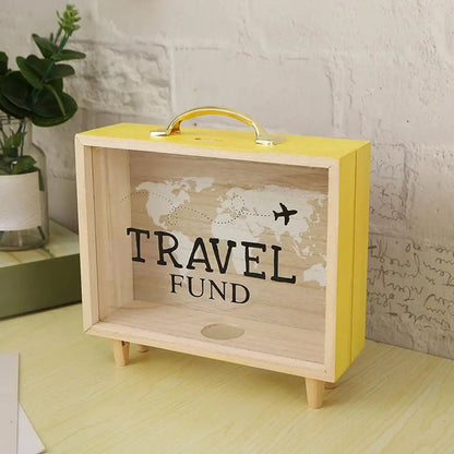 Adventure Archive Box Wooden Travel Fund - PlusoneToys