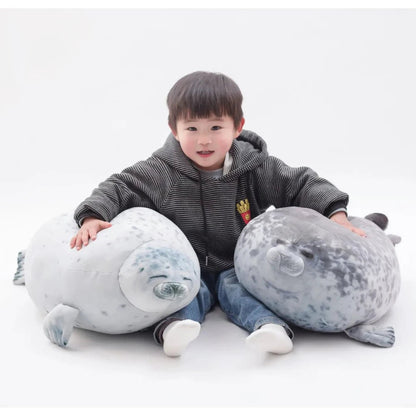 Animal - fat - seal Stuffed Watona Seal Angry Blob Chubby 3d Novelty Sleeping Pillow Plush Stuffed Doll Kids Girls Birthday Gifts - PlusoneToys