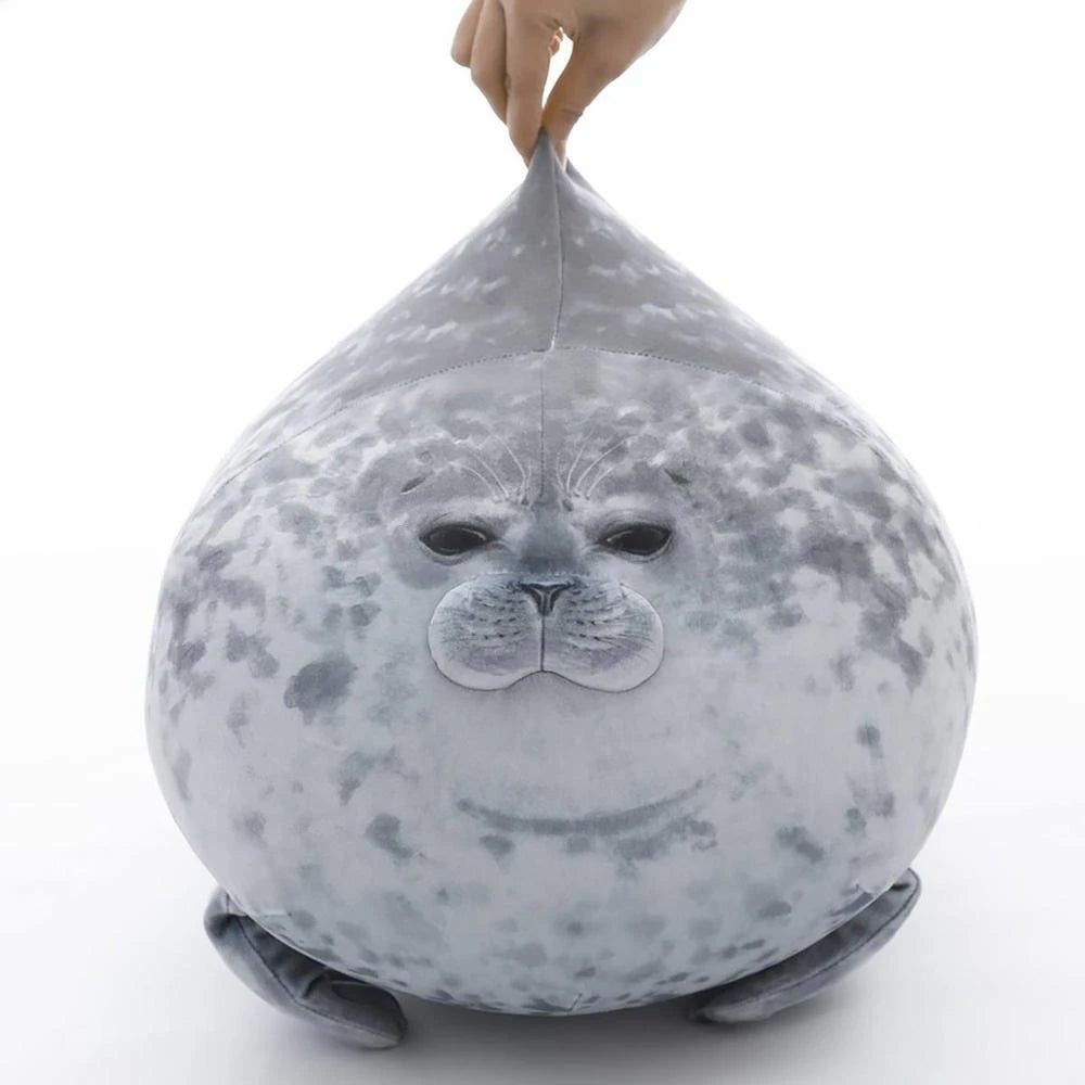 Animal - fat - seal Stuffed Watona Seal Angry Blob Chubby 3d Novelty Sleeping Pillow Plush Stuffed Doll Kids Girls Birthday Gifts - PlusoneToys