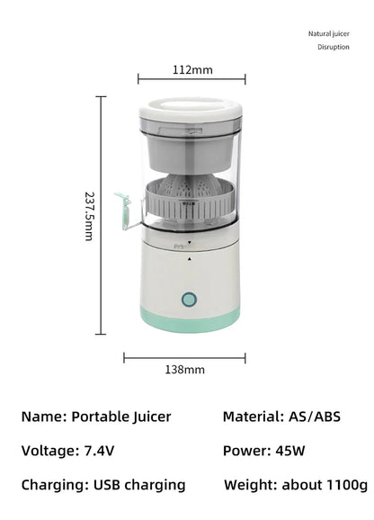 Multi-Function Portable Electric Juicer ( USB Rechargeable)